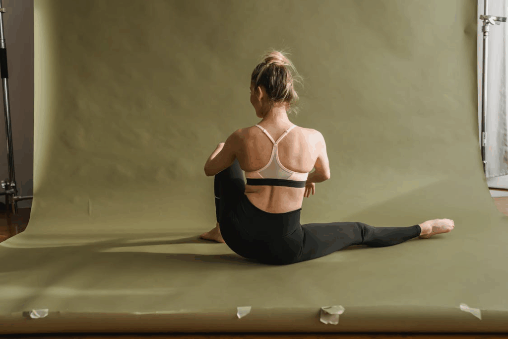 Racerback bras have straps that meet at the center of the back between the shoulder blades.