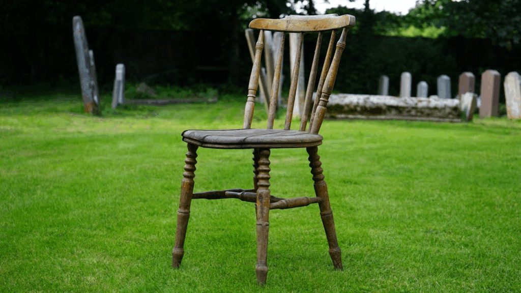 Brown Wooden Chair on lawn