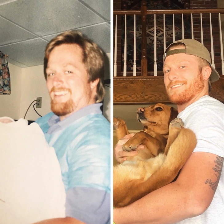 “My dad passed away when I was 1. I like to think he’d be happy with how much we look alike!”
