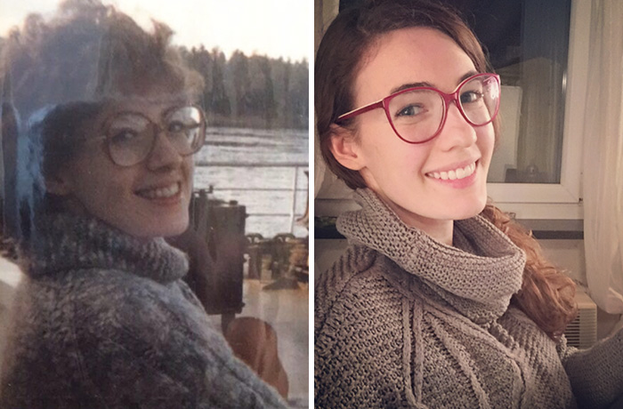 "My Mother And I, Both Age 25"