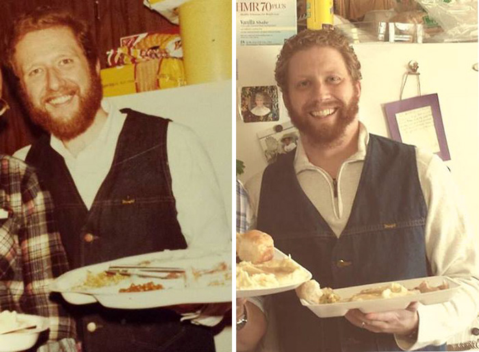 "My Dad In 1978, Me In 2013"