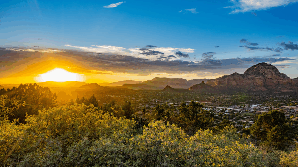 Sedona is known for its striking red rock formations, scenic hiking trails, and reputation as a center for spiritual wellness. Image Credit: Pexels