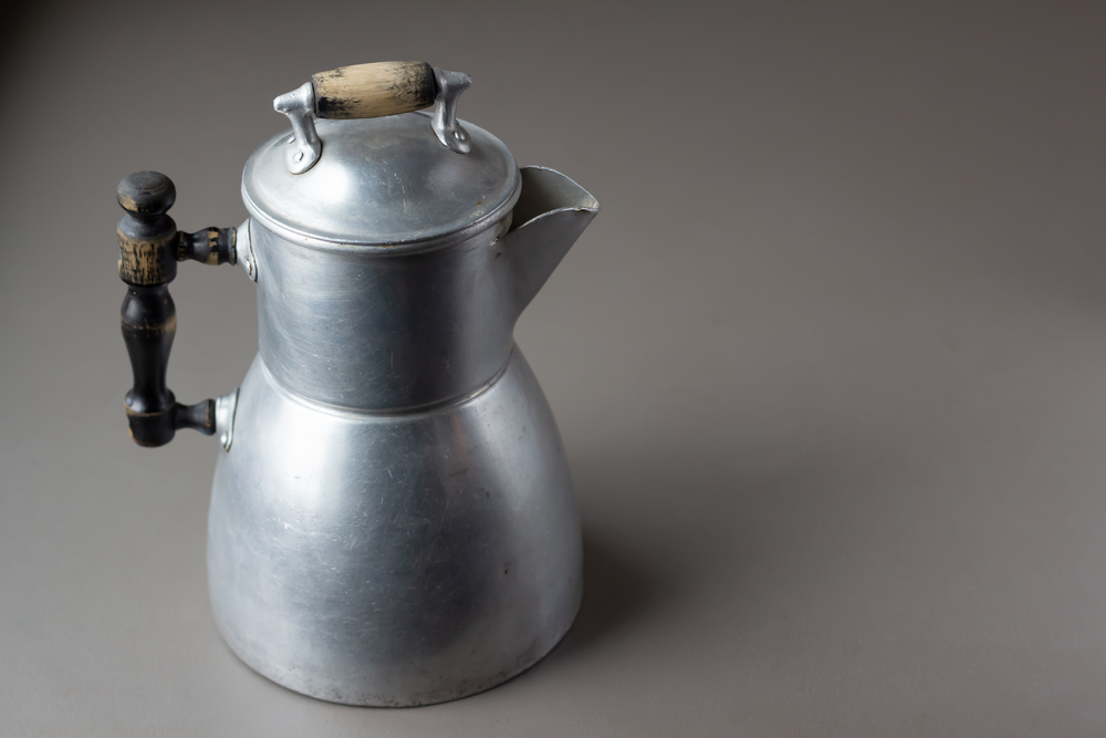 Vintage coffee pot, percolator used on stove top