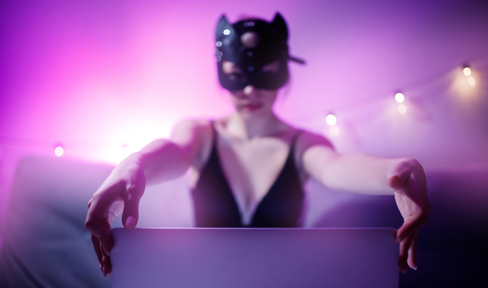 Internet webcam model online chat for subscribers only fans woman making contents photo.