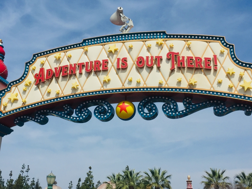 Disneyland California Adventure Adventure is Out There UP Sign