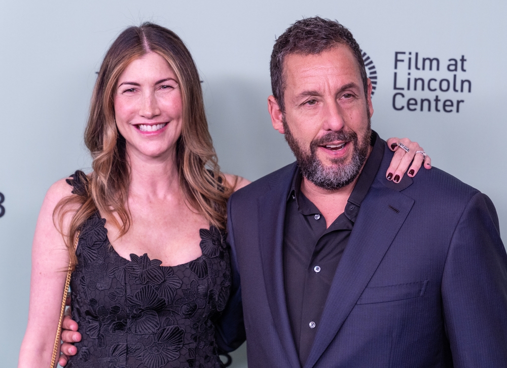 Jackie Sandler and Adam Sandler attend screening of 'Jay Kelly' at 63rd annual New York Film Festival at Alice Tully Hall in New York, NY on September 29, 2025.