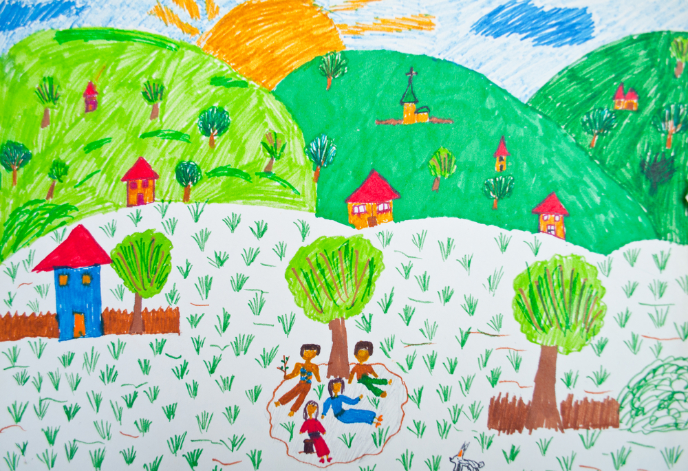 drawing made by child in marker