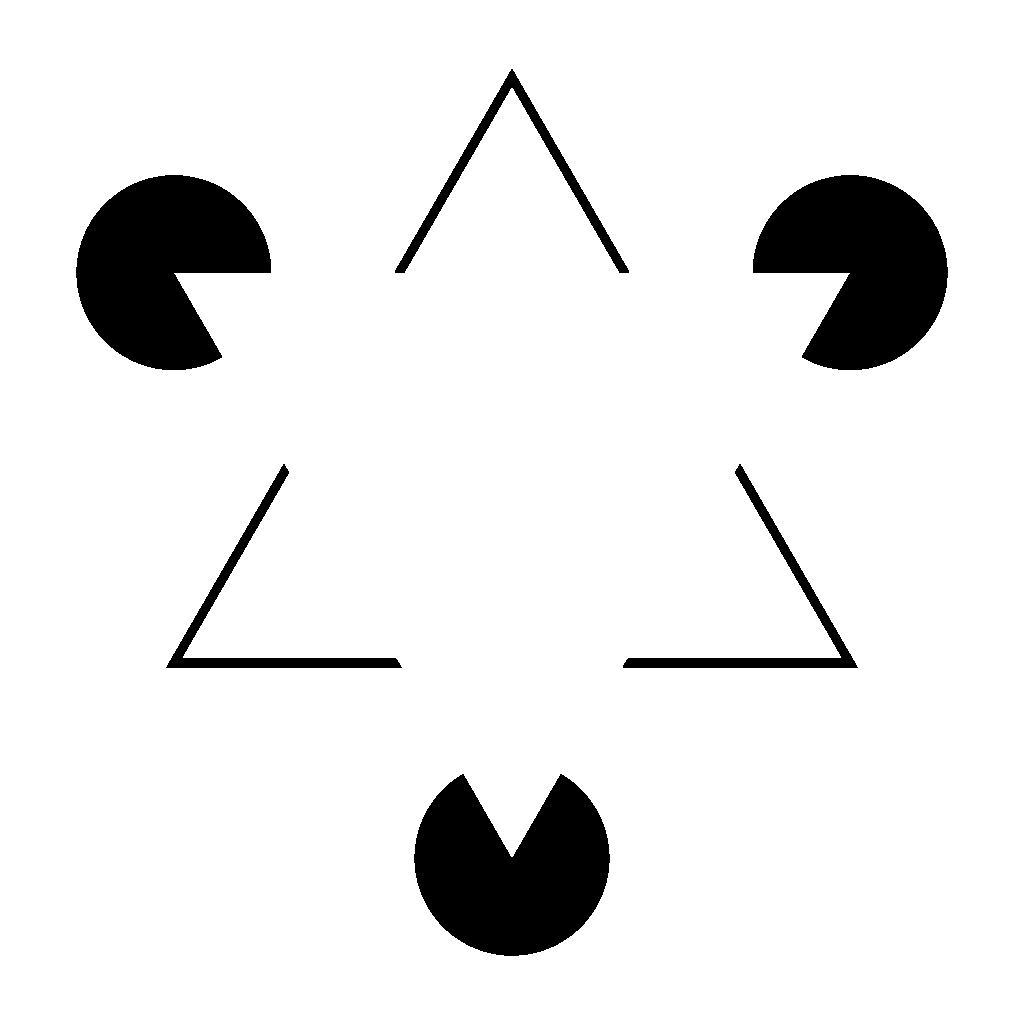 black circles with white angles removed