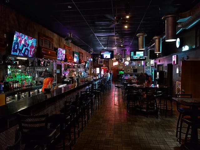 interior of a bar