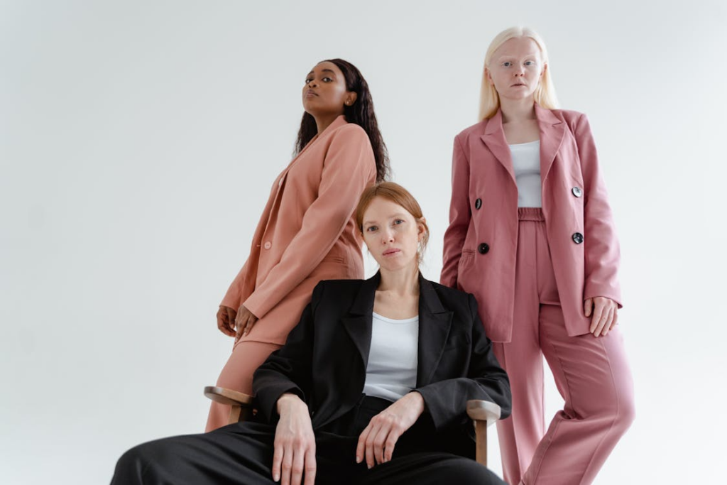 Woman in Blazers Posing