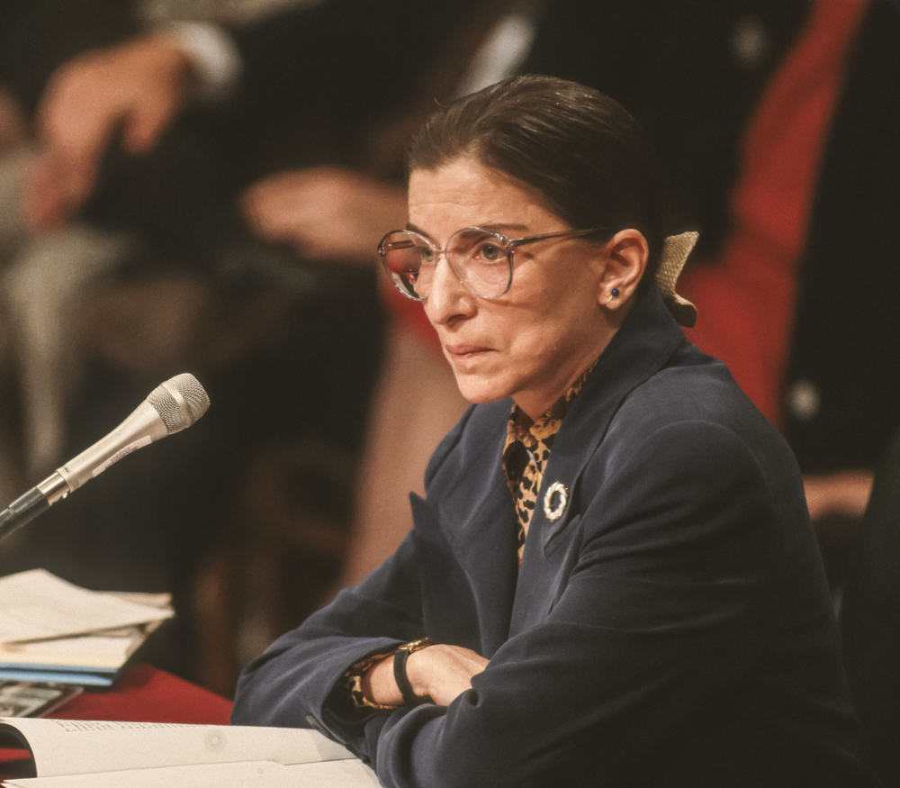 WASHINGTON, DC, USA - Ruth Bader Ginsburg, during confirmation hearings, U. S. Supreme Court. 7/21/1993
