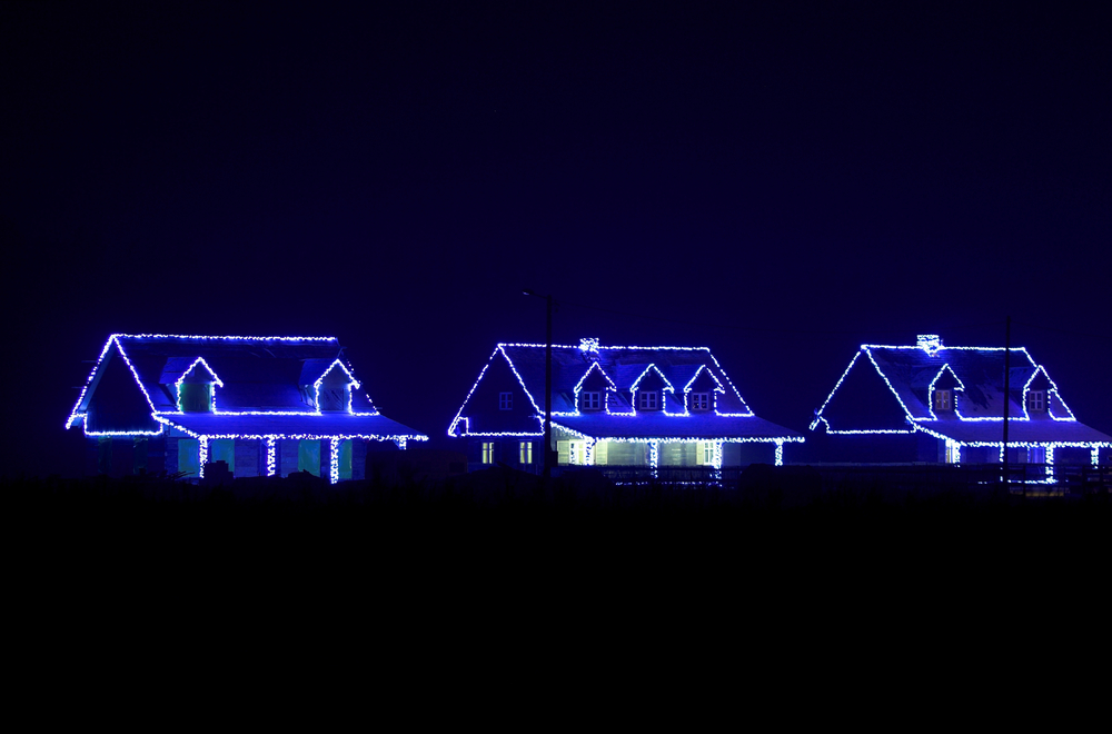 Impressive home decorated for Christmas