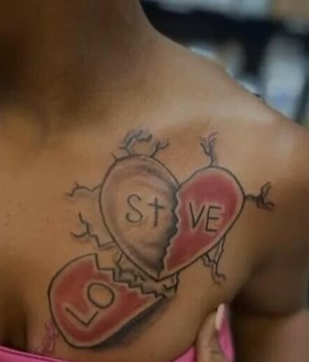 broken heart tattoo