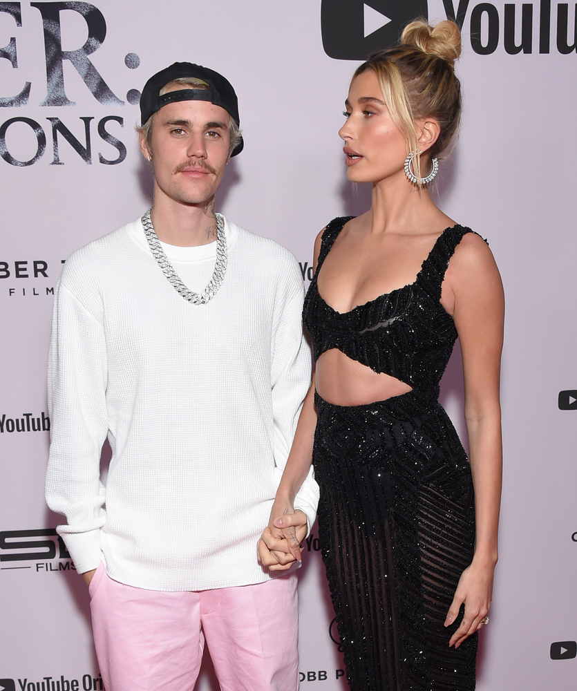 LOS ANGELES - JAN 27:  Justin Bieber and Hailey Bieber {Object} arrives for the Premiere Of YouTube Originals' "Justin Bieber: Seasons" on January 27, 2020 in Westwood, CA                