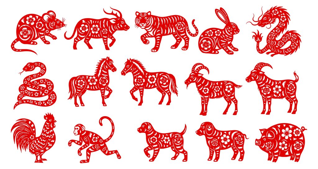 Beautiful traditional Chinese zodiac illustrations featuring symbolic animals, cultural heritage, artistic detail, and meaningful designs inspired by classic Chinese art.