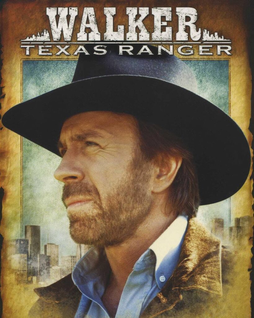 Walker, Texas Ranger poster with face of Chuck Norris
