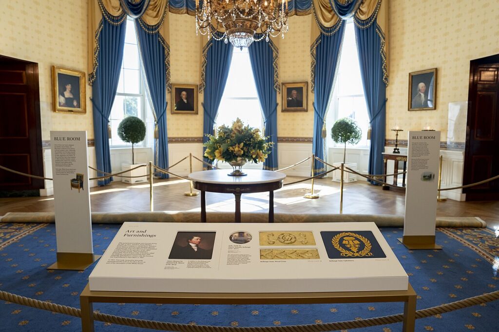 Blue Room in white house