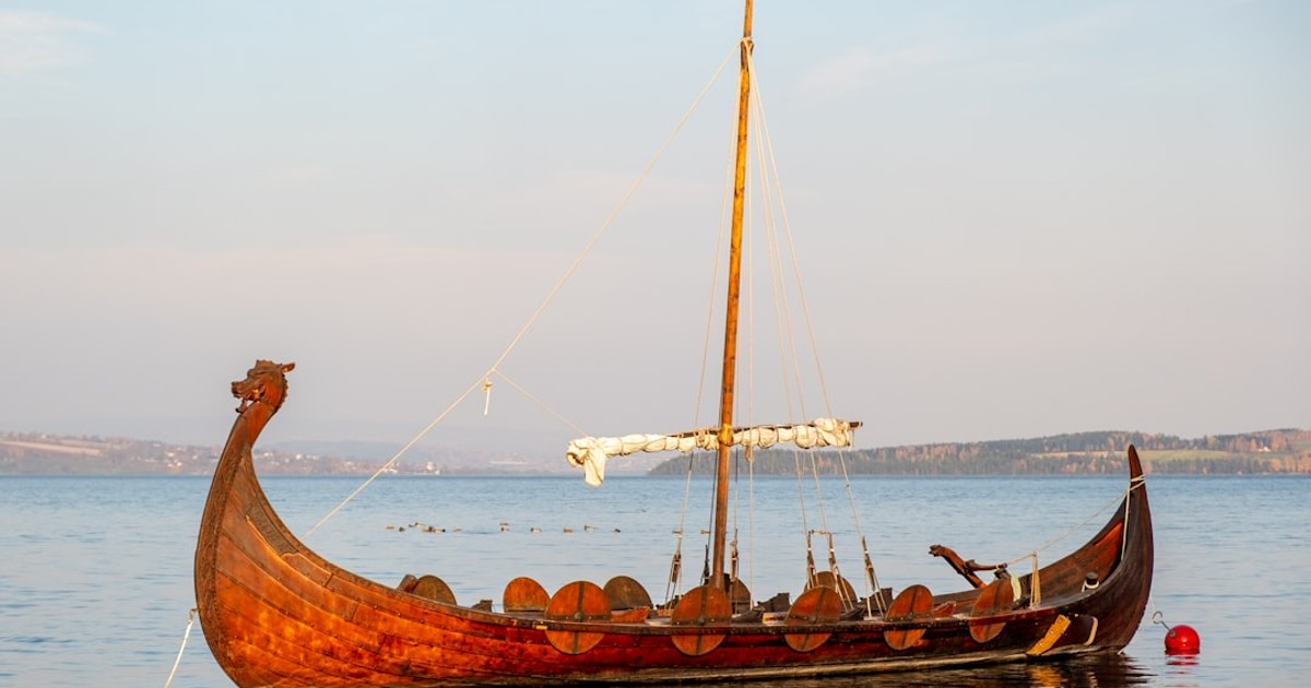 a boat with a few people on it