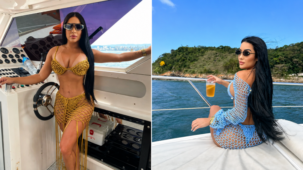 Aline Tamara Moreira de Amorim and Beatriz Tavares da Silva Faria moments before tragedy struck.