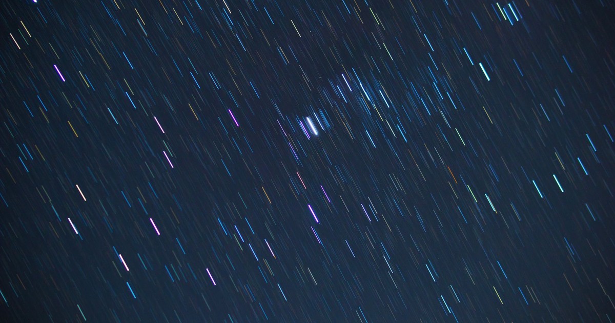 An artistic capture of star trails streaking across a clear night sky, highlighting the beauty of astronomy.