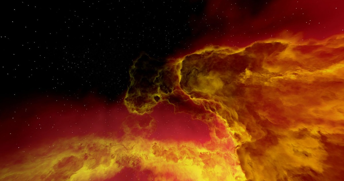 Stunning view of a colorful nebula in space against a backdrop of stars.