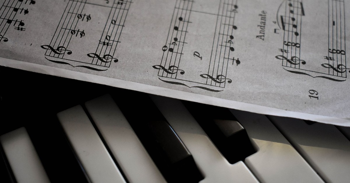 A detailed view of piano keys alongside a sheet of musical notation, emphasizing harmony.