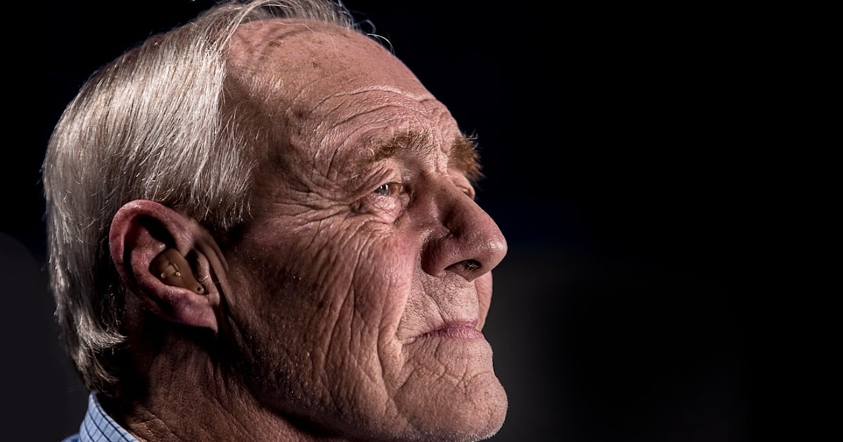 side view of man's face