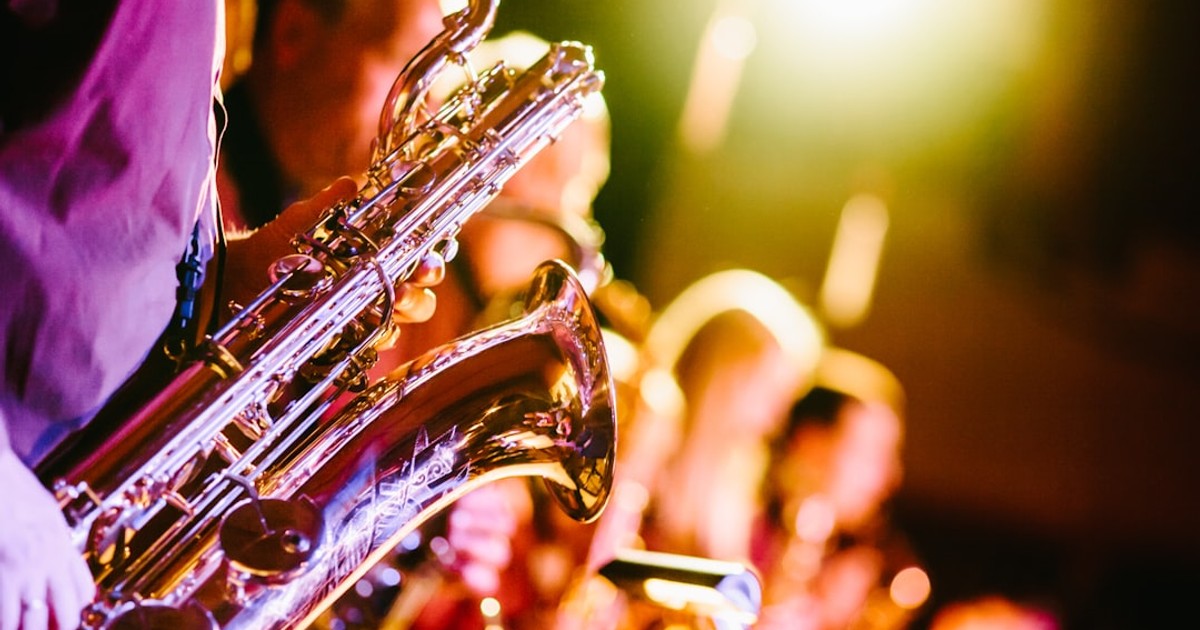 person playing saxophone