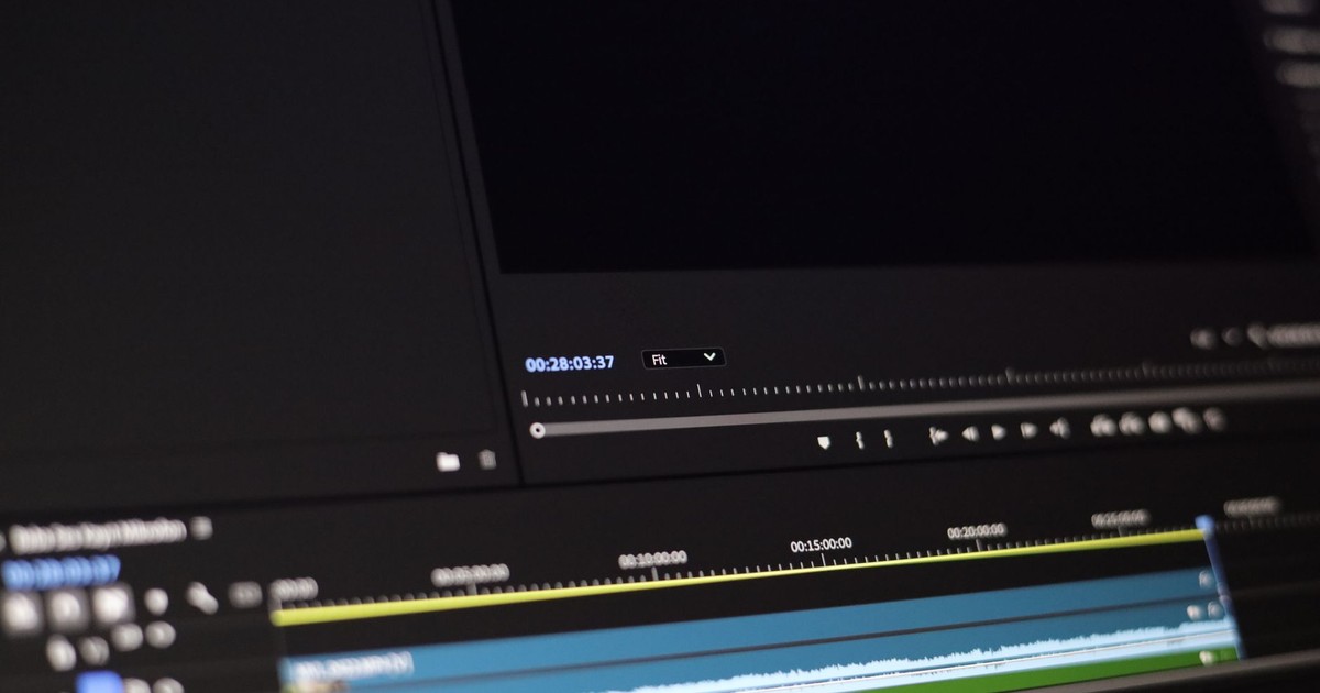 Close-up of a video editing software interface showing timeline and controls.