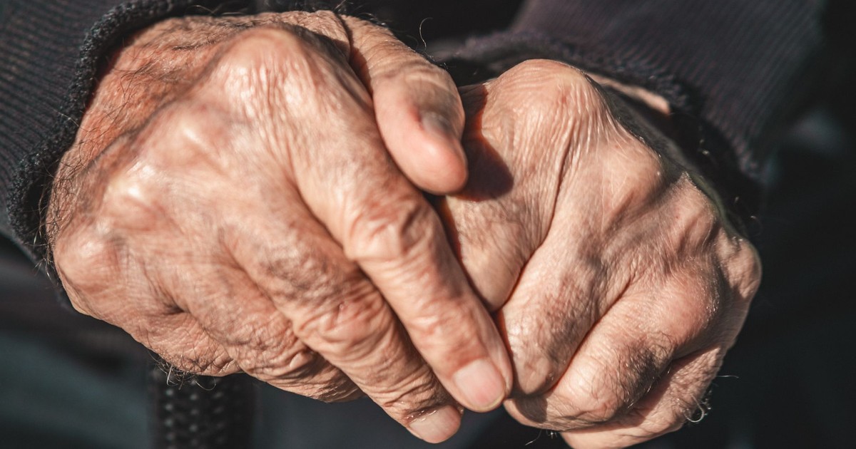 Detailed image of senior hands conveying life experience and wisdom.